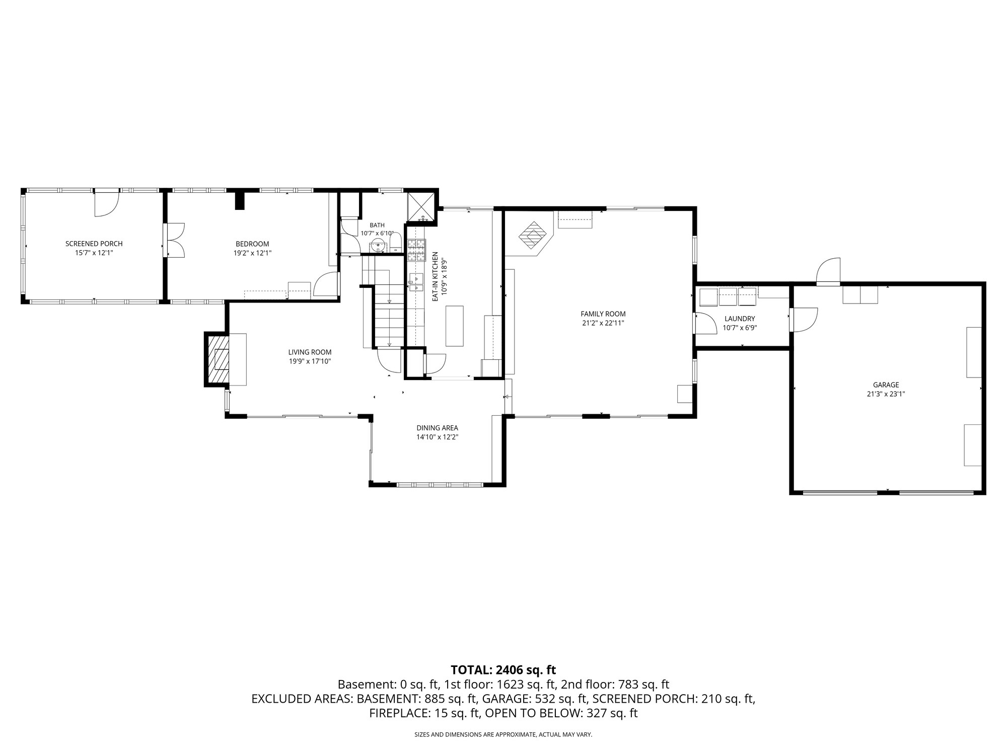 Floor plan — first floor, 20 Hawksview Road
