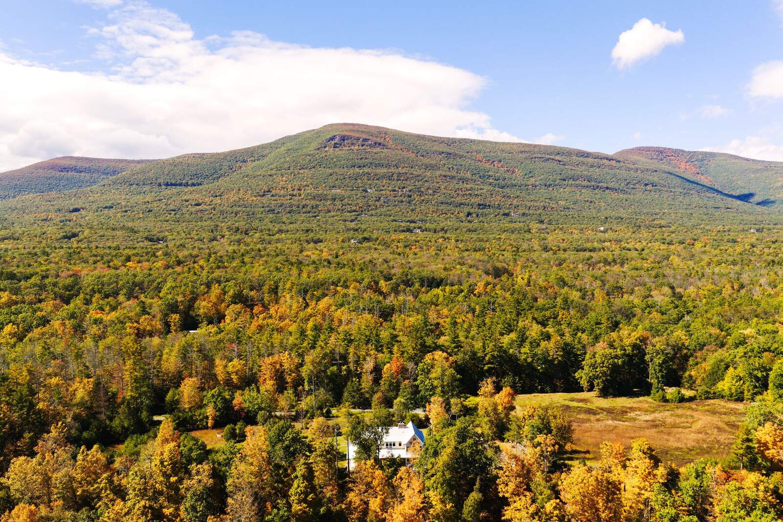 The house at the foot of the mountain.