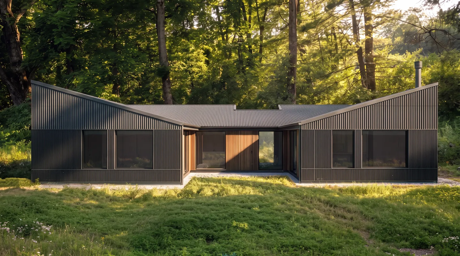 HighFell — the courtyard elevation, architectural rendering