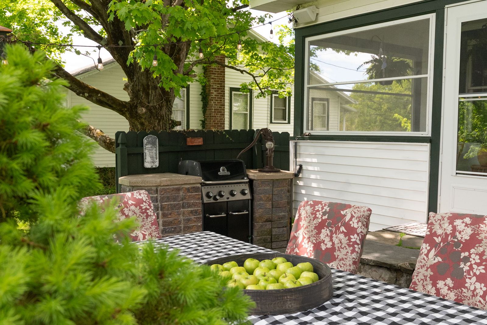 As delivered — outdoor space at midday