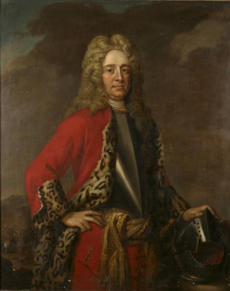 Portrait of Robert Hunter, colonial governor of New York, attributed to Godfrey Kneller — the governor who oversaw the 1710 Palatine settlement and signed John Peter Zenger's printing apprenticeship